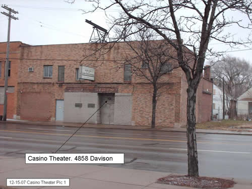 Casino Theatre Detroit on E. Davison - From John Nowak (newer photo)